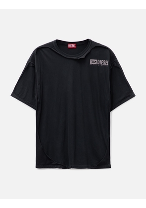 T-Shirt With Destroyed Peel-Off Effect