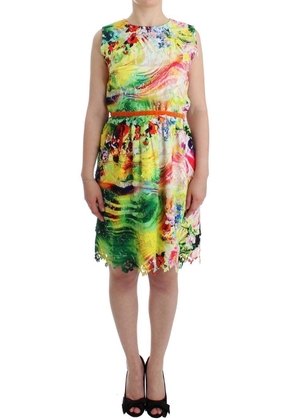 Lanre Da Silva Ajayi Multicolor Organza Sheath Dress - L