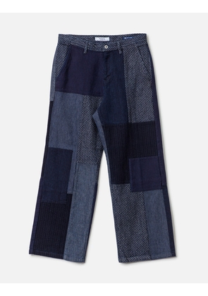 Patchwork Wide Pants Rinse
