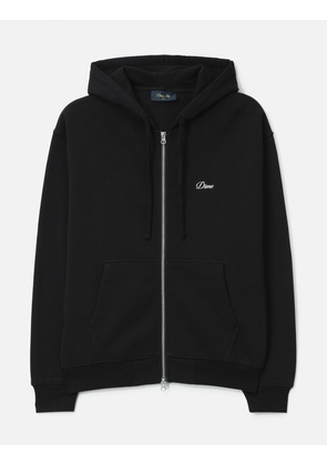 Cursive Zip Hoodie