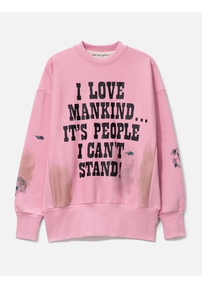 Abc. I Love Mankind But… Sweatshirt