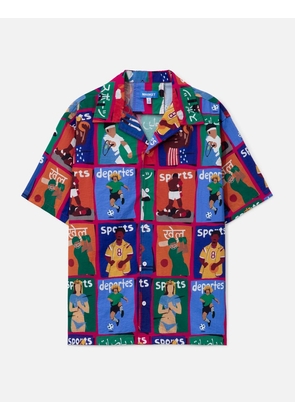 Illustrated S/S Button Up