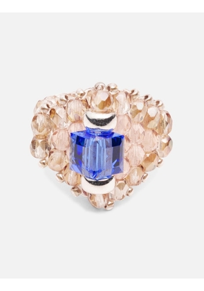 Needles X Tie A Knot Square Crystal Beads Ring