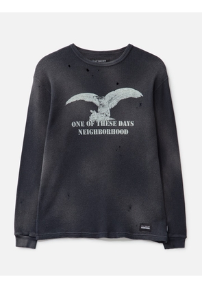 NH X OOTD . Waffle Fabric Crewneck Long Sleeve