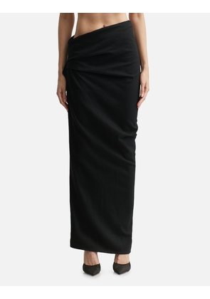 Wool Skirt Black