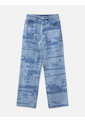 Lasered Baggy 5 Pockets Pants