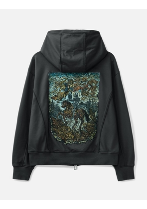 Knight Embroidered Zip Up