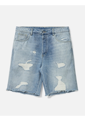 Repaired Denim Shorts