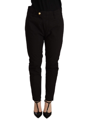 CYCLE Black Mid Waist BAGGY Fit Skinny Trouser - W26