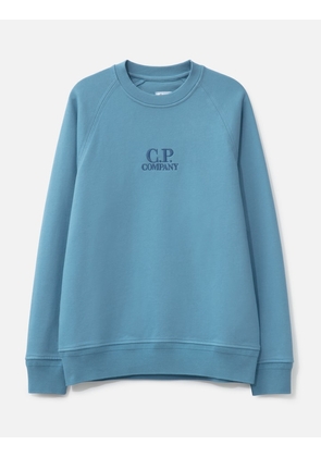 Diagonal Raised Fleece Crewneck Logo Sweatshirt