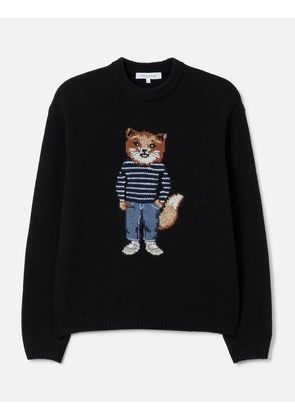 Dressed Fox Intarsia Wool Jumper