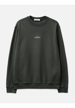 Cotton Fleece 'Industrial Four' Print Sweatshirt