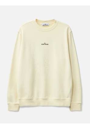 Cotton Fleece 'Industrial Four' Print Sweatshirt