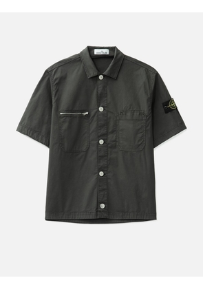 Supima® Cotton Twill Stretch-TC Short-Sleeve Overshirt