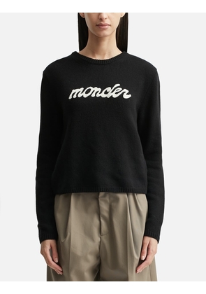 Embroidered Logo Wool &amp; Cashmere Sweater