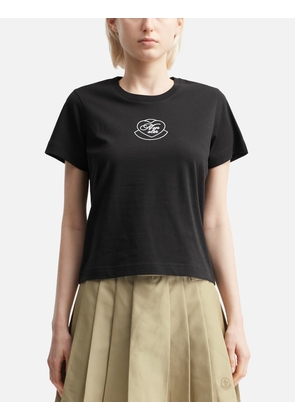 Embroidered Heart Logo Cotton T-Shirt