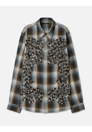 Check Embroidery Shirt