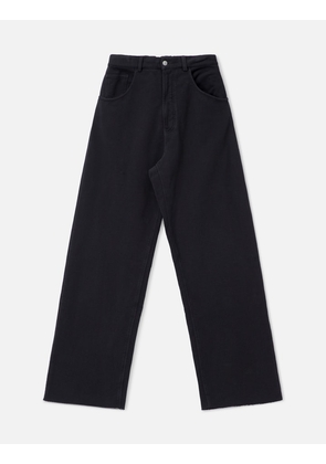 Wide-Leg Cotton Trousers