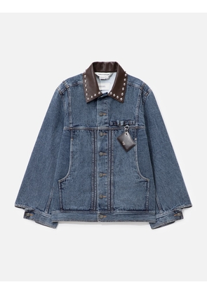 Mix Media Denim Jacket