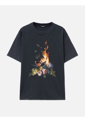 Undercover X Emma Bennett Burning Flower Short Sleeve T-Shirt