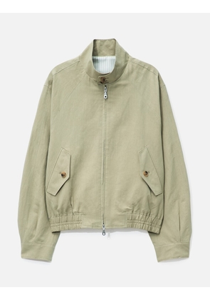 Linen Blend Harrington Jacket
