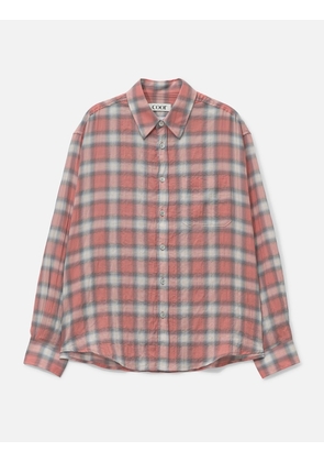Seersucker Ombre Checkered Shirt