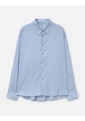 Semi-Overfit Wrinkle Stripe Shirt