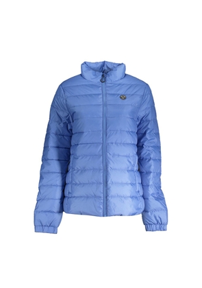 Blue Polyester Jackets & Coat - S