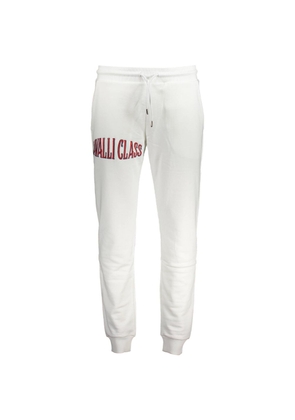 Cavalli Class White Cotton Pant - M