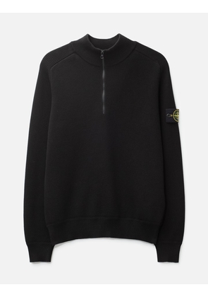 Half Zip Waffle Knit