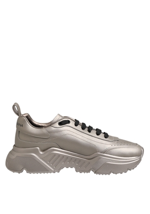 Silver DAYMASTER Leather Men Sneakers Shoes - EU40/US7