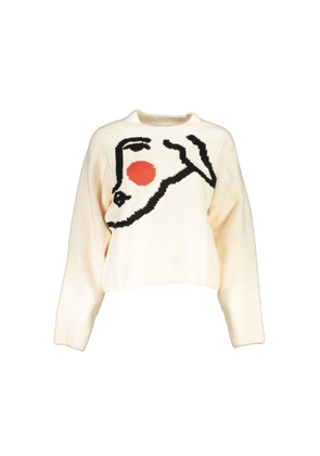 White Fabric Sweater - XL