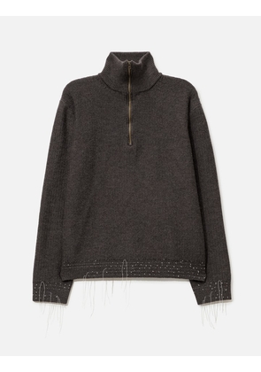 Wool Quarter-Zip Sweater