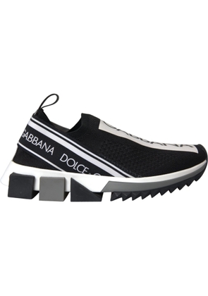 Black White Slip On Sorrento Sneakers Shoes - EU36/US5.5