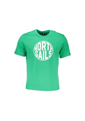 Green Cotton T-Shirt - M