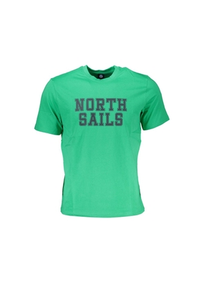 Green Cotton T-Shirt - M