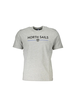 Gray Cotton T-Shirt - M