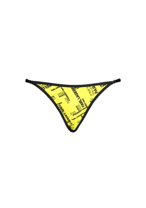 Karl Lagerfeld Yellow Elastane Swimwear - L