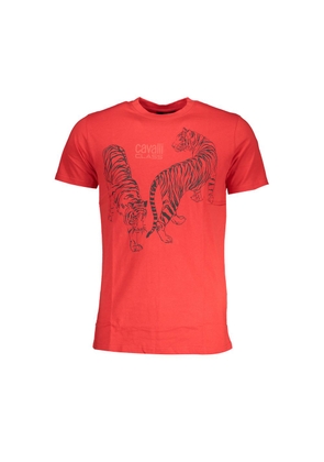 Red Cotton T-Shirt - L