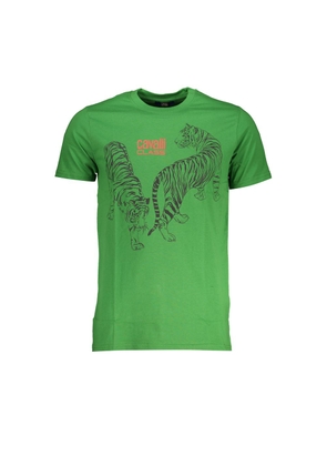 Green Cotton T-Shirt - L