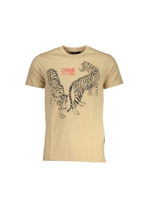 Beige Cotton T-Shirt - XL