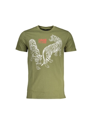 Green Cotton T-Shirt - L