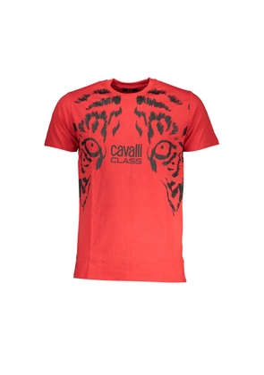 Red Cotton T-Shirt - L