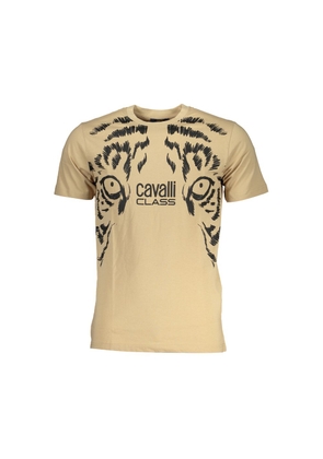 Beige Cotton T-Shirt - XL