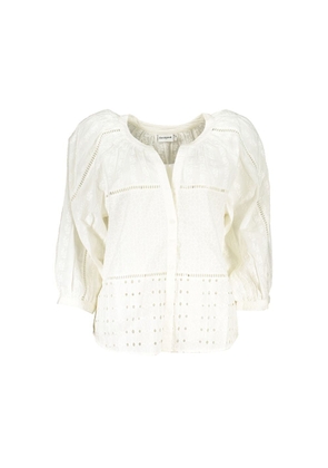 Desigual White Cotton Shirt - L