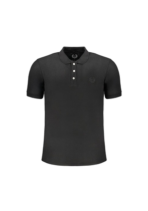 Gianmarco Venturi Black Cotton Polo Shirt - XL