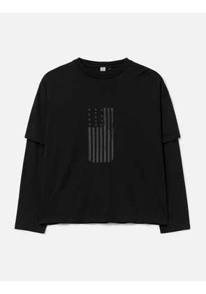 Graphic Double Layer Tee (American Flag)