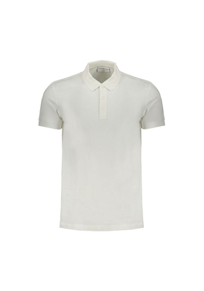 White Cotton Polo Shirt - M