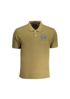 Green Cotton Polo Shirt - M