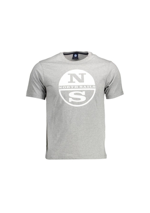 Gray Cotton T-Shirt - XL